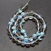 Synthetic Moonstone Beads Strands G-F143-6mm-03-2