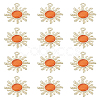 12Pcs Golden Alloy Pendants FIND-LP0002-23-1