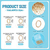 600Pcs 4 Styles 304 Stainless Steel Jump Rings STAS-TA0006-43C-4