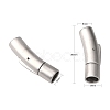 Tarnish Resistant 304 Stainless Steel Bayonet Clasps X-STAS-F131-22P-3