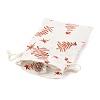 Christmas Theme Cotton Fabric Cloth Bag X-ABAG-H104-B19-3
