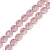 Electroplate Transparent Glass Beads Strands EGLA-N002-34A-C02-1