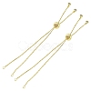 Rack Plating Brass Box Chain Slider Bracelets MAK-YW0001-04G-1