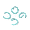 Spray Painted Iron Open Jump Rings IFIN-T017-04B-09-1