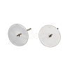 304 Stainless Steel Stud Earring Findings STAS-D370-02P-05-1