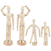 Unfinished Blank Wooden Puppet DIY-OC0002-26-1