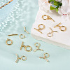 10Pcs 2 Styles Brass Toggle Clasps FIND-TA0008-44C-5