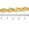 Electroplated Synthetic Magnetic Hematite Beads Strands G-Q1009-E02-6x12mm-5