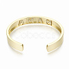 Brass Micro Pave Clear Cubic Zirconia Cuff Bangles BJEW-S142-008-NF-3
