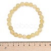 Natural Citrine Beaded Stretch Bracelets BJEW-I253-8mm-21-6
