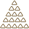 20Pcs Triangle Alloy Linking Rings FIND-CY0001-17AB-1