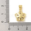 Rack Plating Brass Micro Pave Cubic Zirconia Pendants KK-G513-17G-3