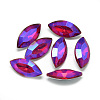 Pointed Back Glass Rhinestone Cabochons RGLA-T020-7x15mm-03-1