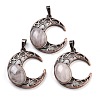 Natural Quartz Crystal Pendants G-L602-01R-18-1