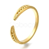 Ion Plating(IP) 304 Stainless Steel Open Cuff Ring Components RJEW-U017-32G-1