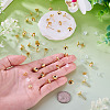 50Pcs Brass Earring Settings KK-TA0008-38A-6
