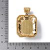 Natural Howlite Rectangle Pendants KK-K399-18A-02-3