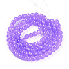 Baking Paint Imitation Jade Glass Round Bead Strands X-DGLA-Q021-8mm-44-2