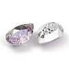 Embossed Glass Rhinestone Pendants GLAA-J101-05B-001VL-2