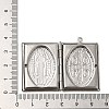 Tarnish Resistant 304 Stainless Steel Locket Pendants STAS-Q300-01A-P-3