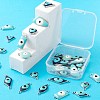 32Pcs 8 Style Platinum Alloy Enamel Links Connectors ENAM-LS0001-84-5