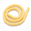 Handmade Polymer Clay Bead Strands X-CLAY-T002-6mm-56-2