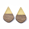Resin & Walnut Wood Pendants RESI-S358-23D-2