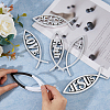 SUPERFINDINGS 6Pcs 6 Style ABS Easter Decoration Sticker DIY-FH0006-22-3