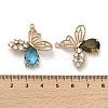 Glass with Golden Brass Pendants GLAA-G111-06G-3