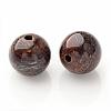 Round Natural Bronzite Beads X-G-P059A-01-2