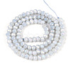 Anti-Tarnish Electroplate Rondelle Glass Beads Strands X-EGLA-T021-4mm-17-01-2