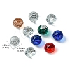 Faceted Round Glass Cabochons GGLA-YW001-13B-2