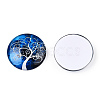 Half Round/Dome Tree Pattern Glass Flatback Cabochons for DIY Projects GGLA-Q037-25mm-M28-10-2