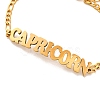 Constellation 202 Stainless Steel Figaro Chain Link Bracelets for Women Men AJEW-U006-01E-2