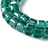 Electroplate Glass Beads Strands EGLA-R030-4x4mm-11-4