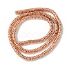 Electroplated Synthetic Non-Magnetic Hematite Beads Strands G-H020-F01-01-2
