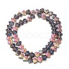 Transparent Electroplate Glass Beads Strands EGLA-F158-HR05-A-2
