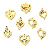 8Pcs 8 Styles 304 Stainless Steel Pendants STAS-CJ0003-44-8