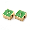 304 Stainless Steel Enamel Beads STAS-L022-293G-Y-2