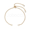 2Pcs 2 Colors 304 Stainless Steel Curb Chain Bracelet Slider Making AJEW-JB01244-2