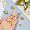 6Pcs Rose Flower Alloy Lapel Pin Backs for Backpack Clothes JEWB-FH0002-97G-3
