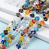 Heart Handmade Millefiori Glass Beads Strands LK-R004-65-5