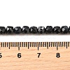 Natural Black Sapphire Beads Strands G-G259-C02-4x4mm-5
