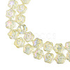 Electroplate Glass Beads Strands EGLA-N008-018-D01-3