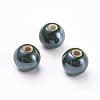 Glazed Porcelain Beads PORC-D001-10mm-01-1