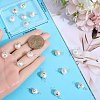 20pcs 2 styles Grade AA Natural Cultured Freshwater Pearl Connector Charms with Golden Tone Sea Animal Alloy Slices PALLOY-BBC0001-02-3