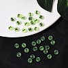 Transparent Light Green Acrylic Beads TACR-YW0001-09B-9