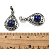 Natural Dyed Lapis Lazuli Pendants G-Q158-05P-13-3