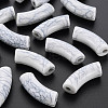 Opaque Crackle Acrylic Beads MACR-S372-001N-010-1