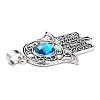 Tibetan Style Alloy Pendants PALLOY-M191-02AS-RS-4
